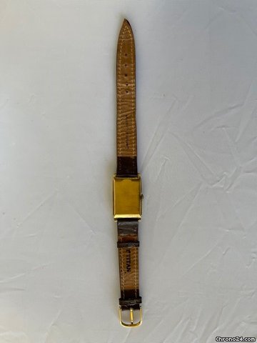 IMG_9081 Omega Mens watch Unisex Manual winding Yellow gold Tank Rectangular 88139 Replica 6