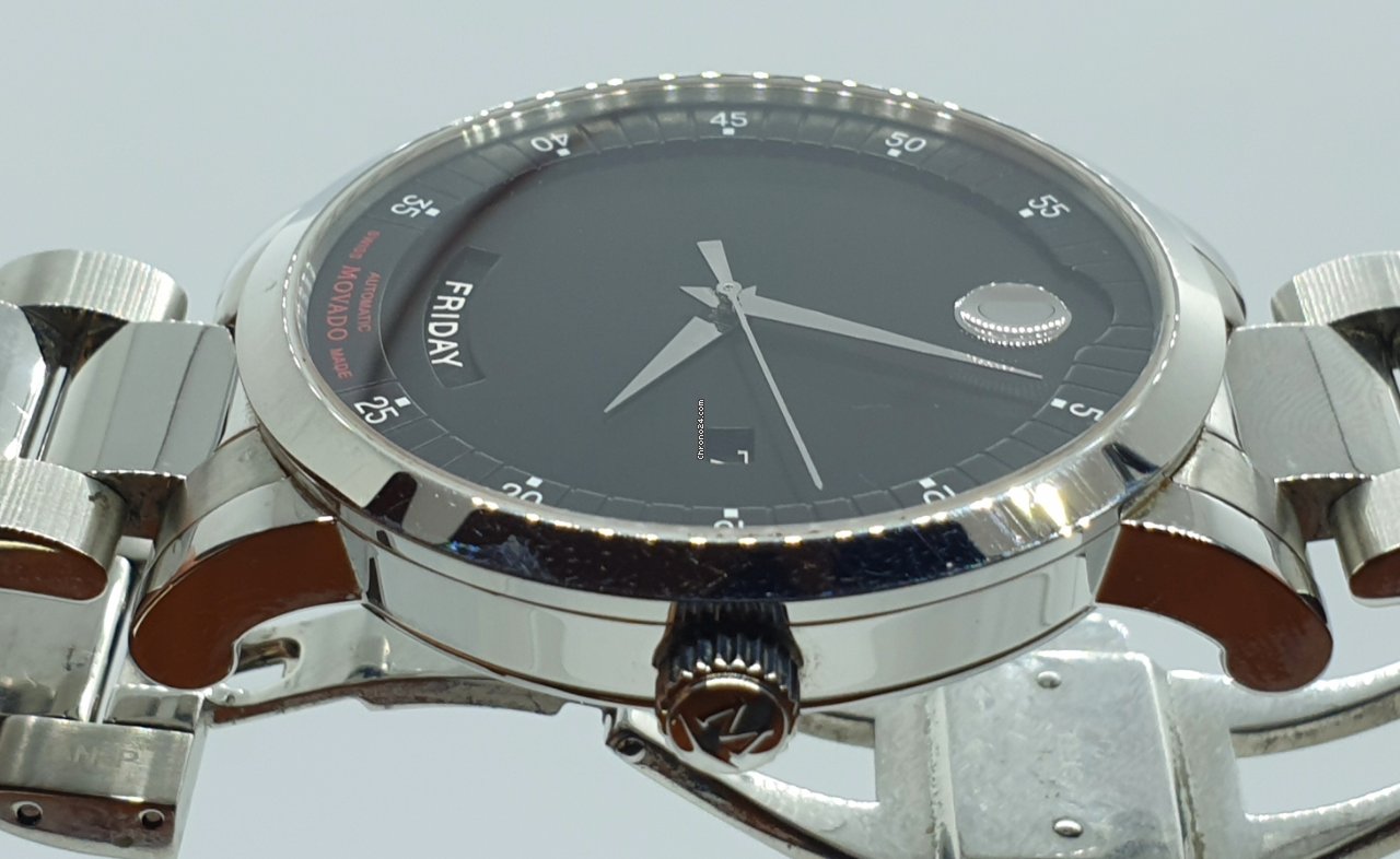 IMG_9081 Movado Red Label Mens watch Unisex Automatic Steel 0606845 Replica 6