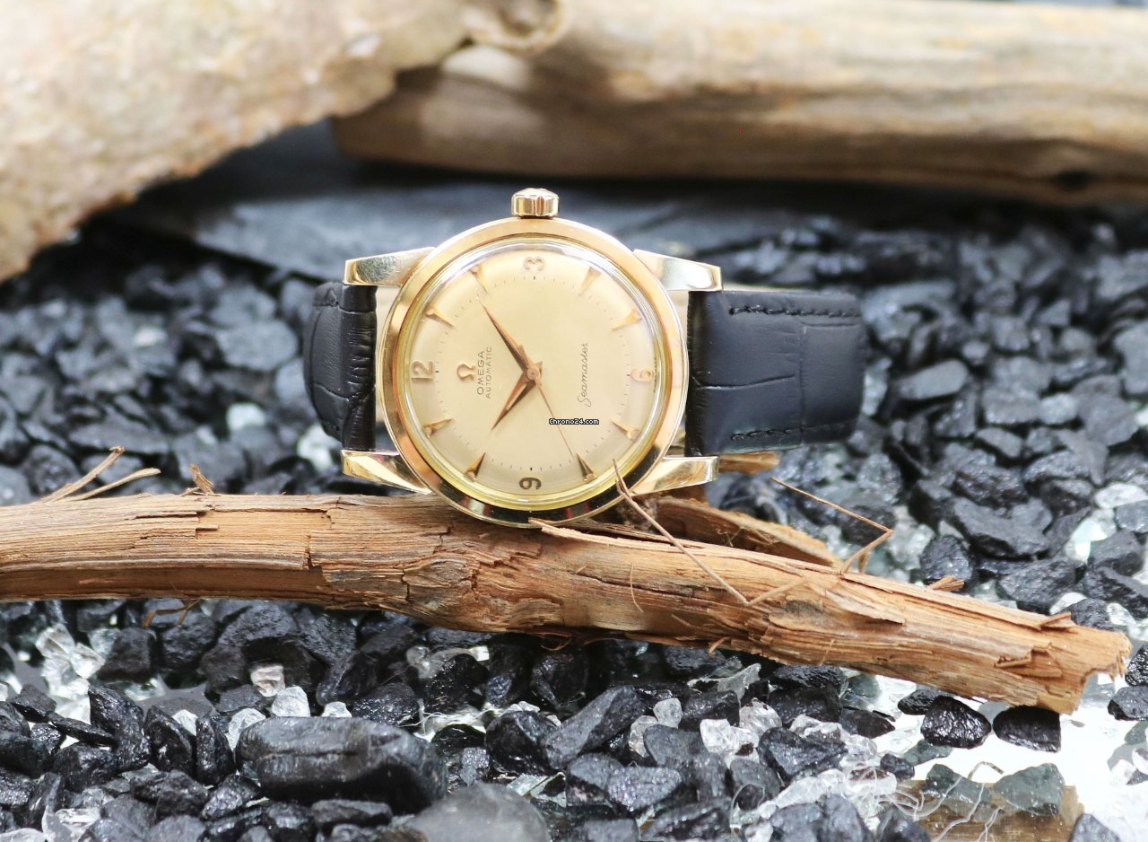 IMG_9081 Omega Seamaster Mens watch Unisex Automatic Yellow gold 2577 2520 SC Replica 6