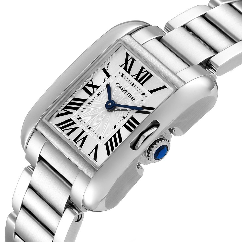 IMG_9081 Cartier Tank Anglaise Womens watch Quartz Steel W5310022 Replica 6