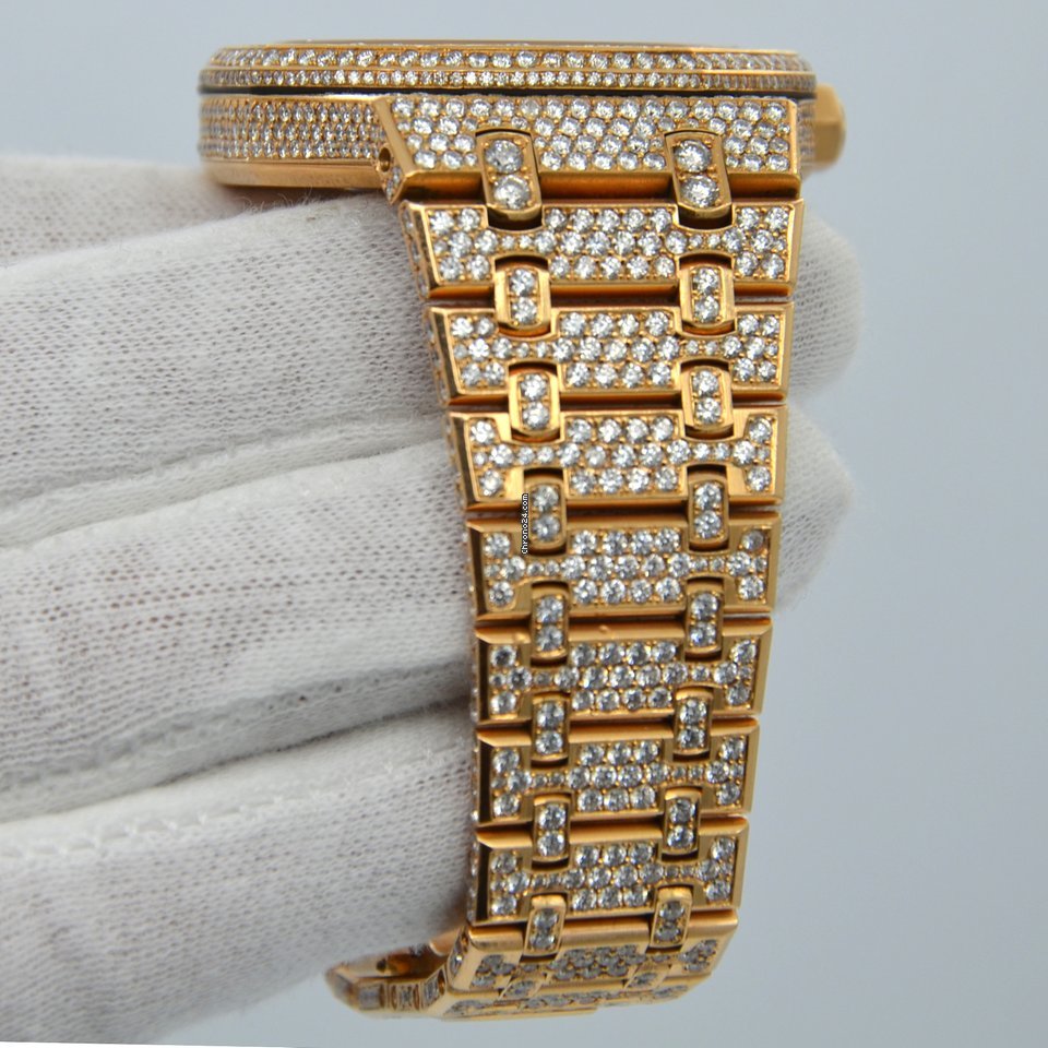 IMG_9081 Audemars Piguet Royal Oak Selfwinding Mens watch Unisex Automatic Rose gold 15400OR.OO.1220OR.02 Replica 6