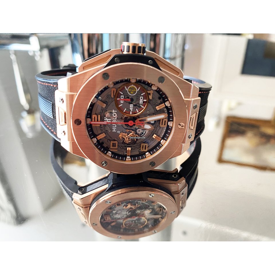 Hublot Big Bang Ferrari Mens watch Unisex Automatic Rose gold 222 500 Replica 6