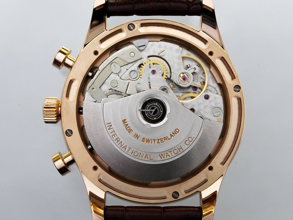 IMG_9081 IWC Portuguese Chronograph Mens watch Unisex Automatic Rose gold IW371402 Replica 6