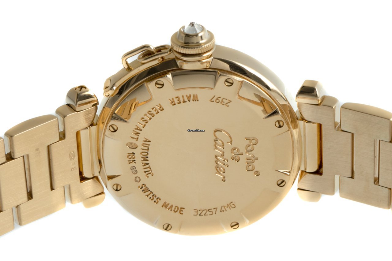IMG_9081 Cartier Pasha Womens watch Automatic Yellow gold 2397 Replica 6