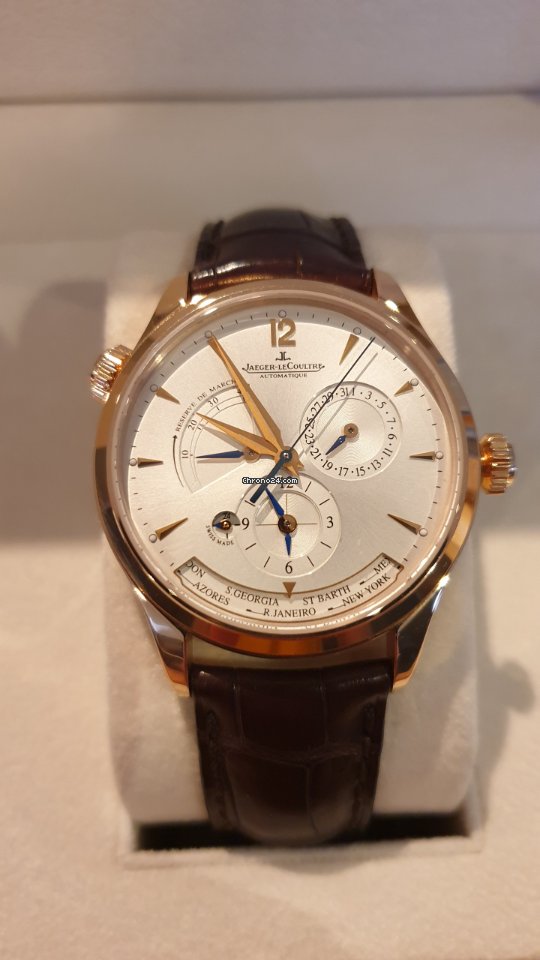 IMG_9081 Jaeger-LeCoultre Master Geographic Mens watch Unisex Automatic Rose gold Q1422421 Replica 6