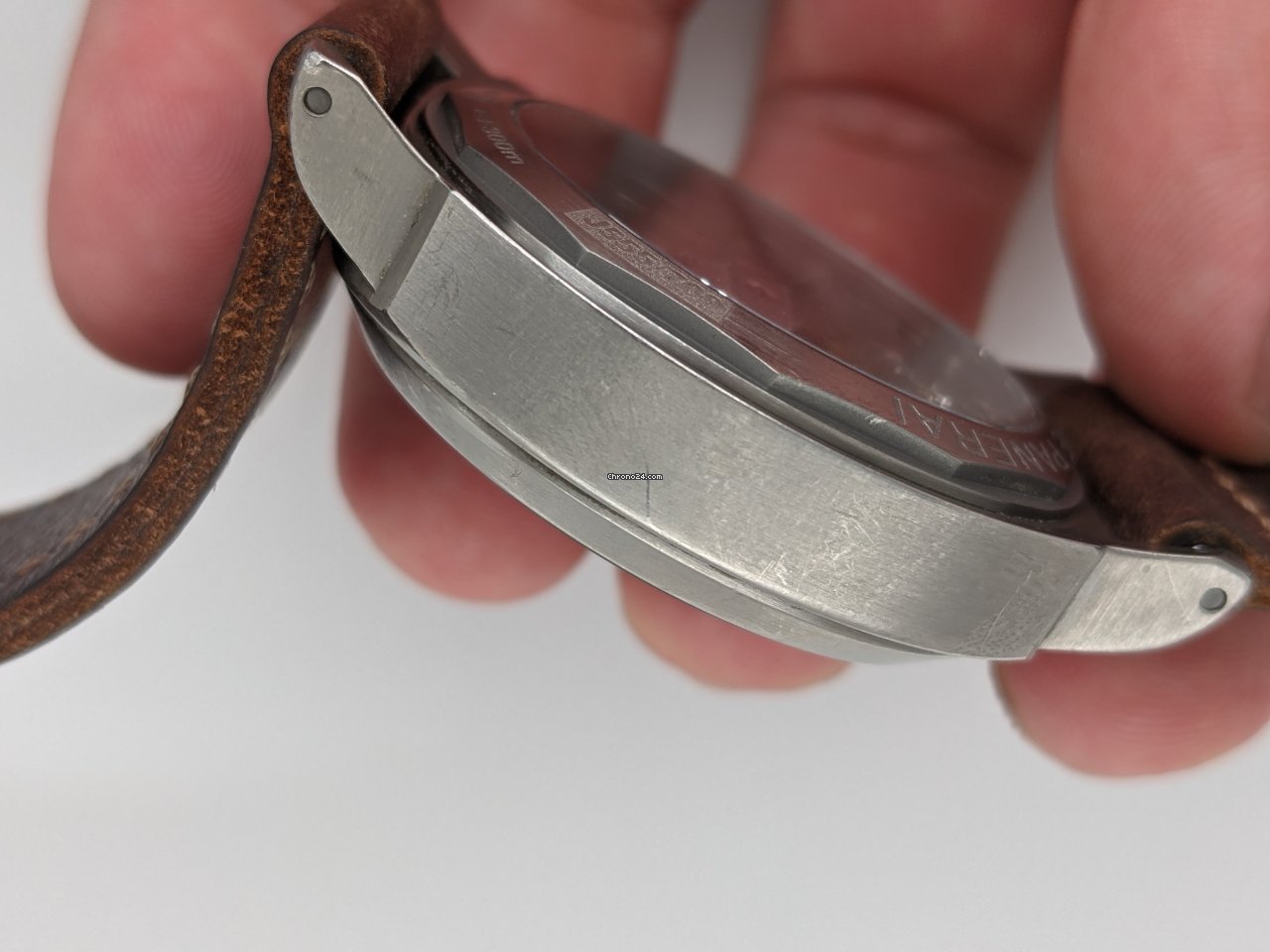 IMG_9081 Panerai Luminor Marina Mens watch Unisex Manual winding Titanium PAM 00116 Replica 6