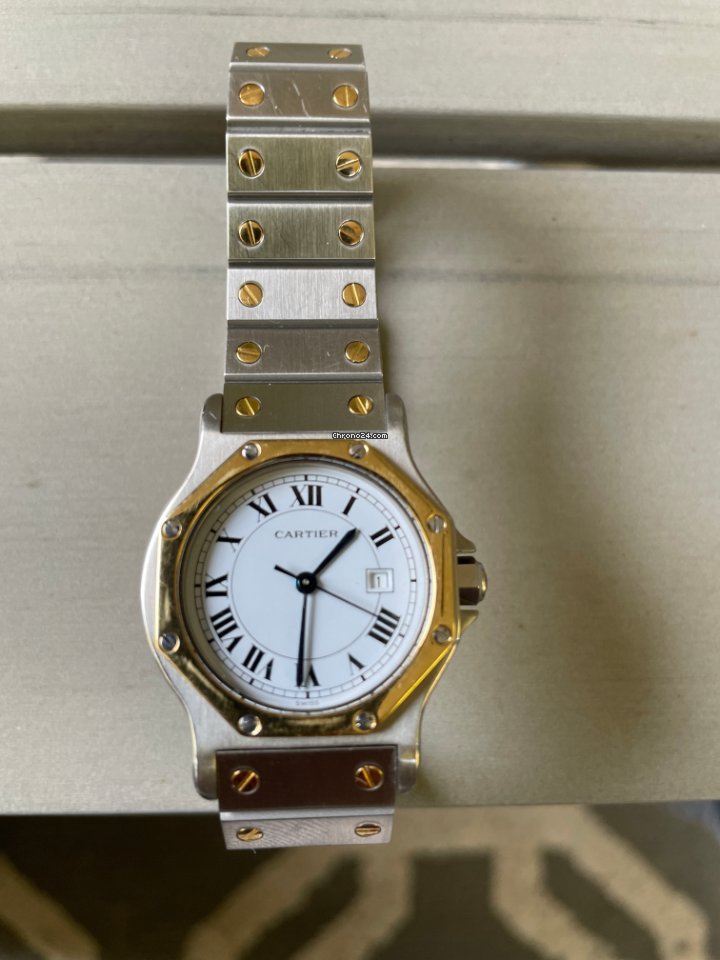 IMG_9081 Cartier Santos Mens watch Unisex Automatic 24942 Replica 6
