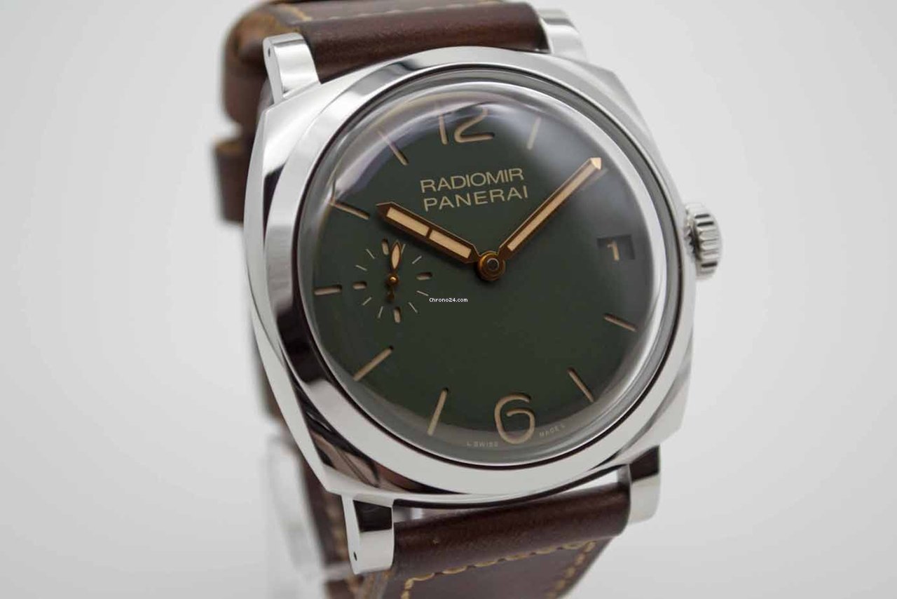 IMG_9081 Panerai Radiomir 1940 3 Days Mens watch Unisex Manual winding Steel PAM 00736 Replica 6