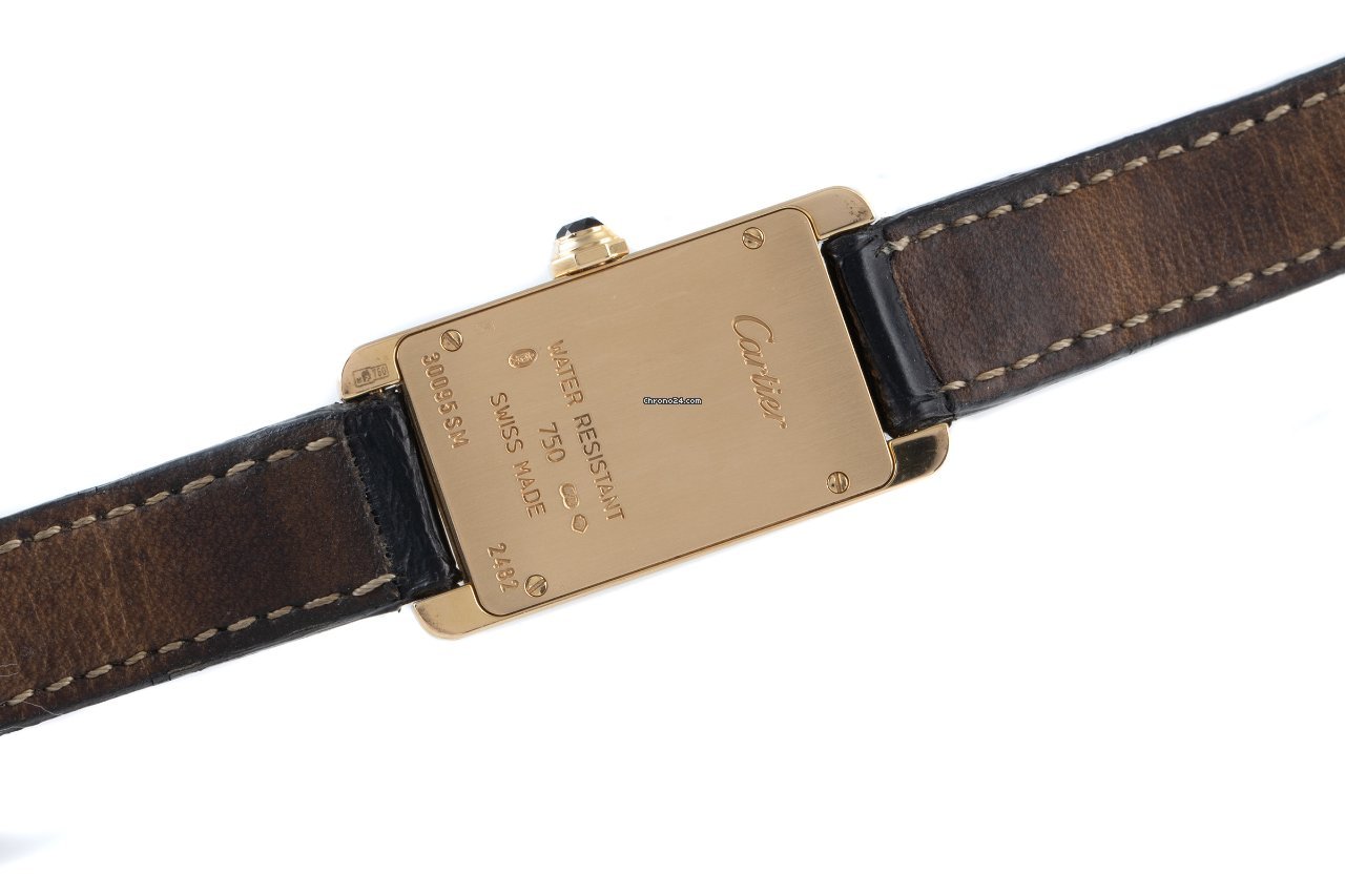 Cartier Tank Americaine Womens watch Quartz Yellow gold 2482 Replica 6