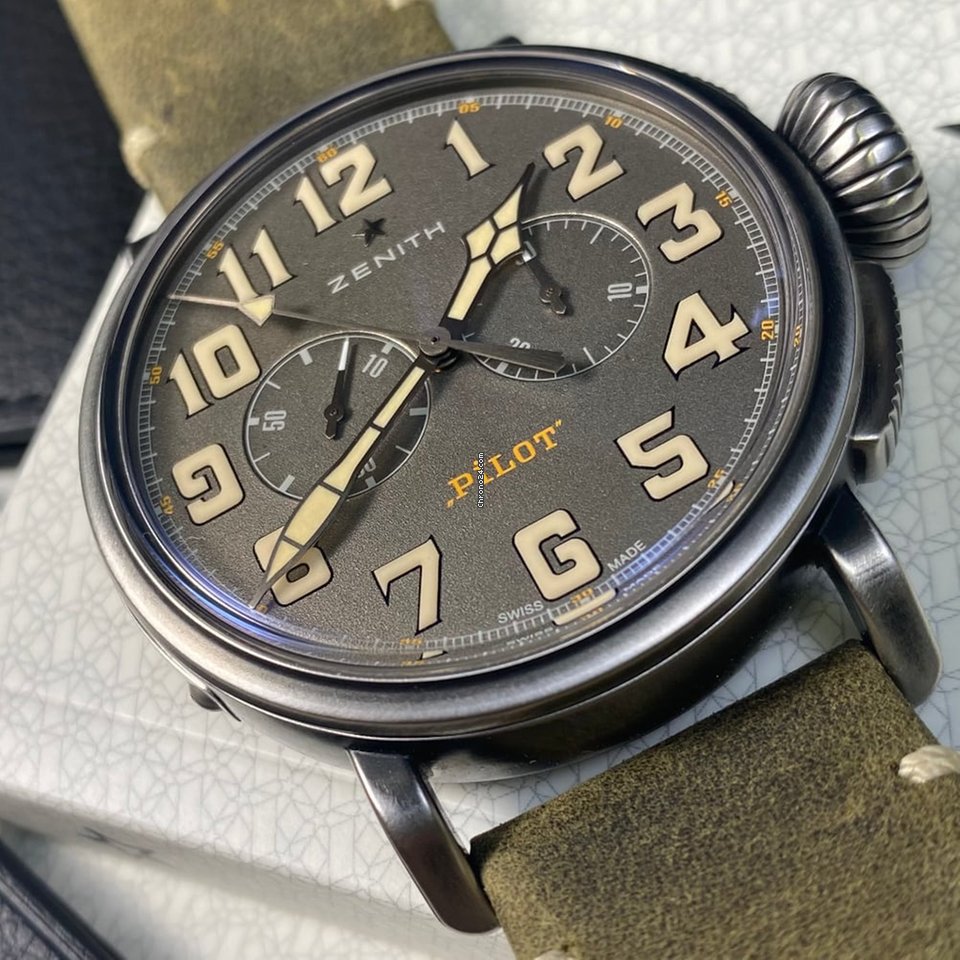 IMG_9081 Zenith Pilot Mens watch Unisex Automatic Steel 11.2430.4069 21.C773 Replica 6