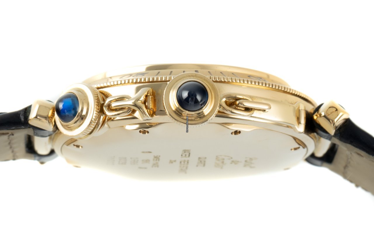 IMG_9081 Cartier Pasha Mens watch Unisex Quartz Yellow gold 30002 Replica 6
