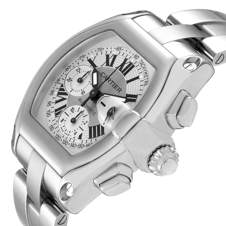 Cartier Roadster Mens watch Unisex Automatic Steel W62006X6 Replica 6