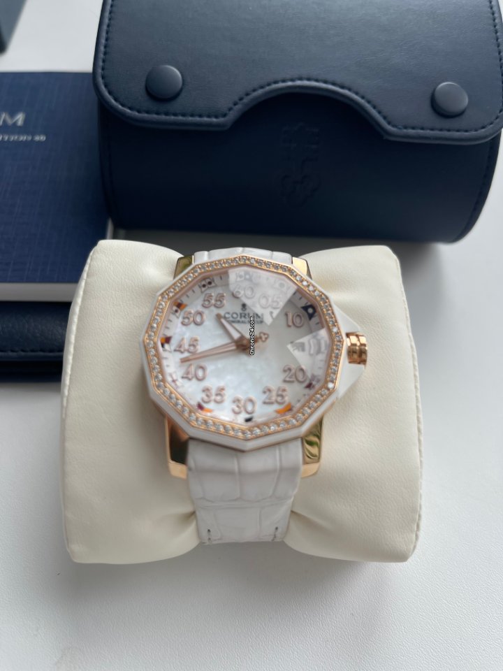 Corum Admirals Cup Competition 40 Womens watch Manual winding Rose gold 082.951.85 0089 PN34 Replica 6