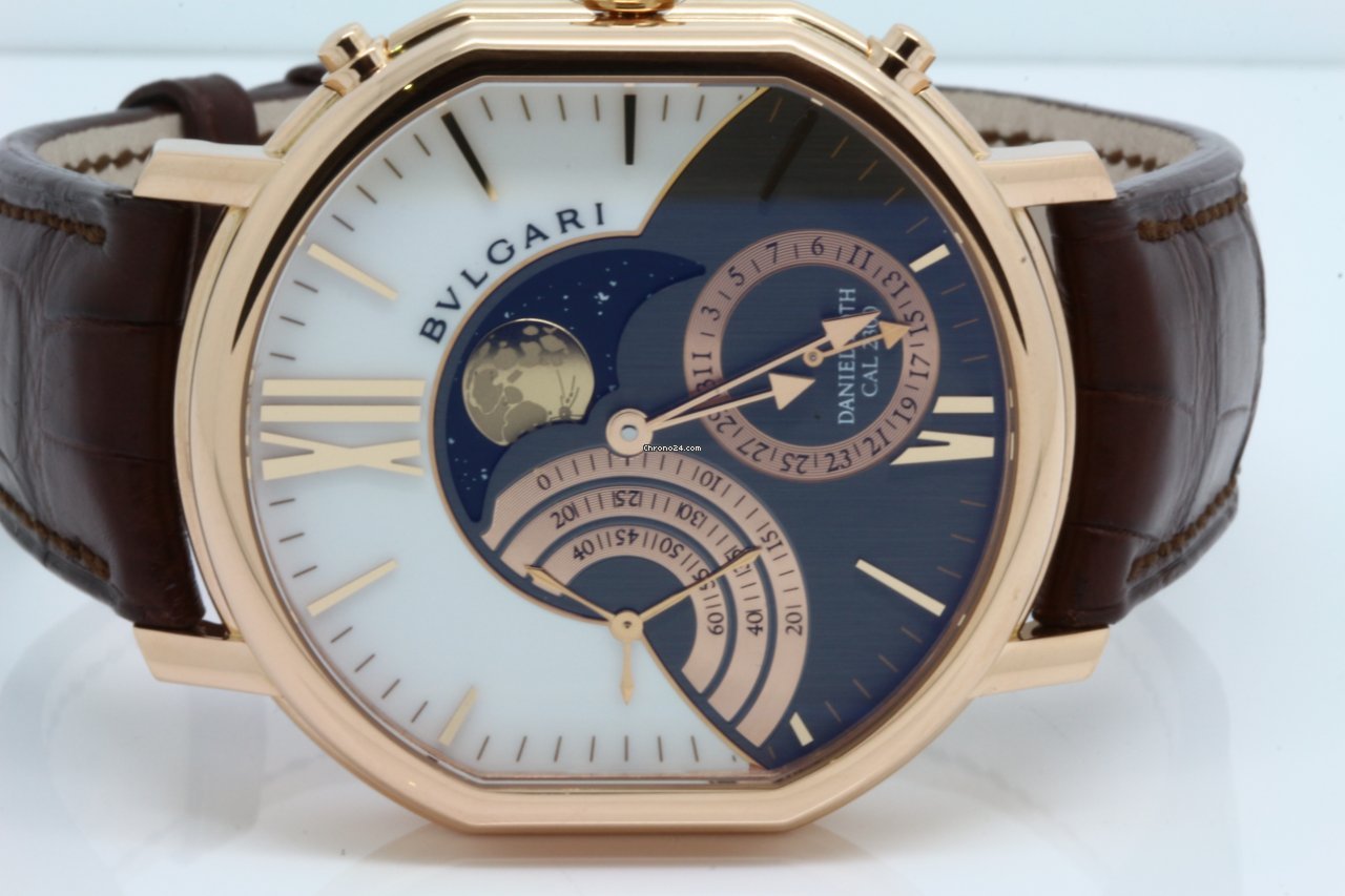 IMG_9081 Bulgari Daniel Roth Mens watch Unisex Manual winding Rose gold BRRP46C14GLDMP Replica 6