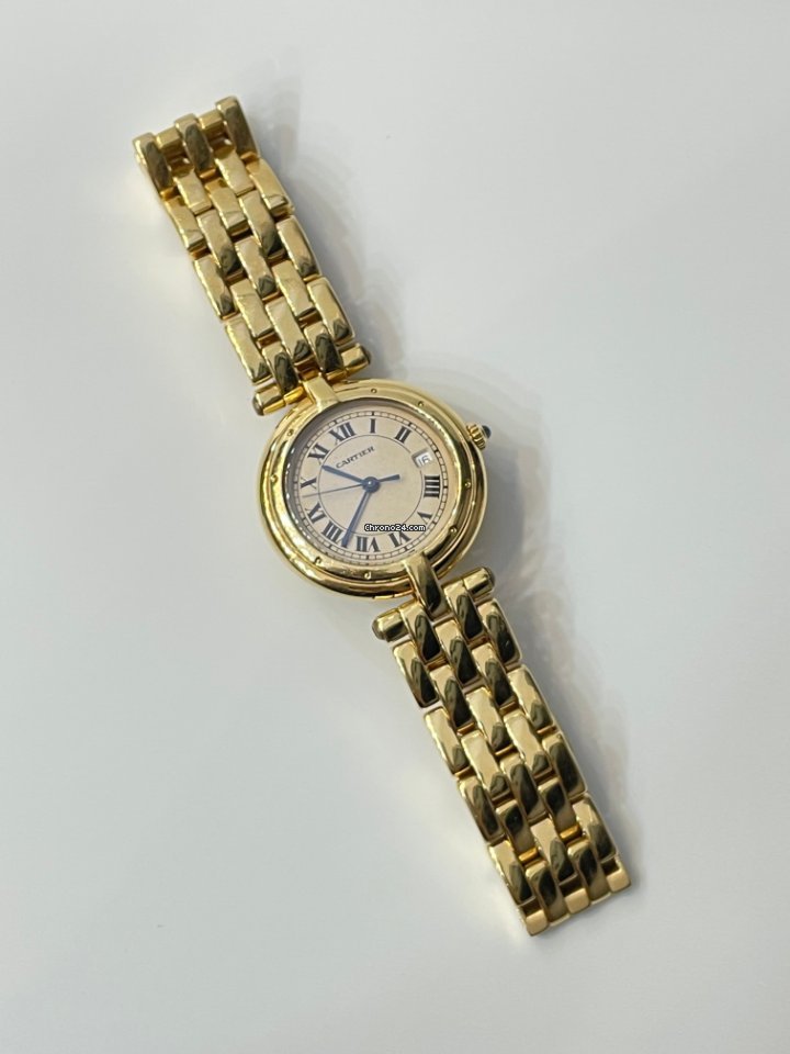 IMG_9081 Cartier Panthere Womens watch Quartz Yellow gold 883964 Replica 6