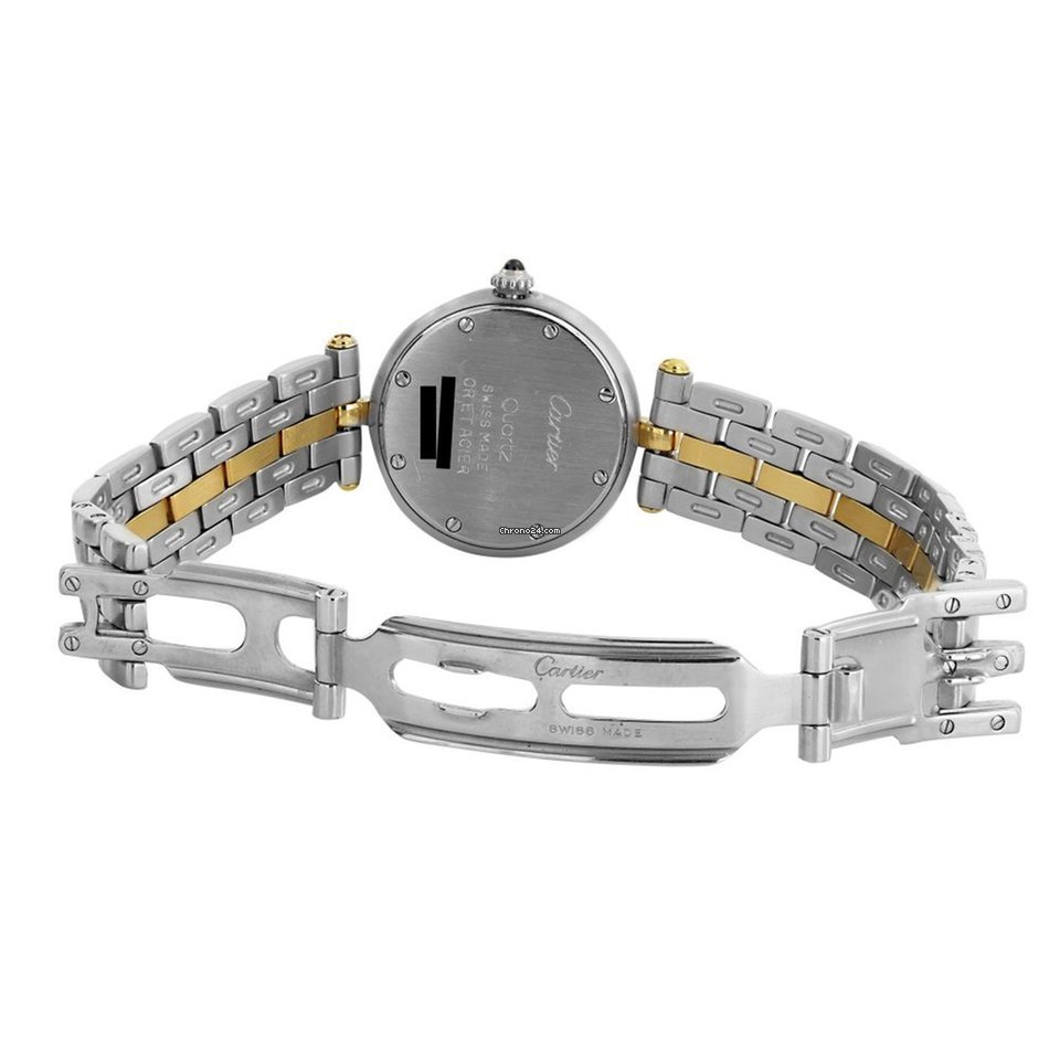 IMG_9081 Cartier Panthere Womens watch Quartz Gold Steel 166920 Replica 6