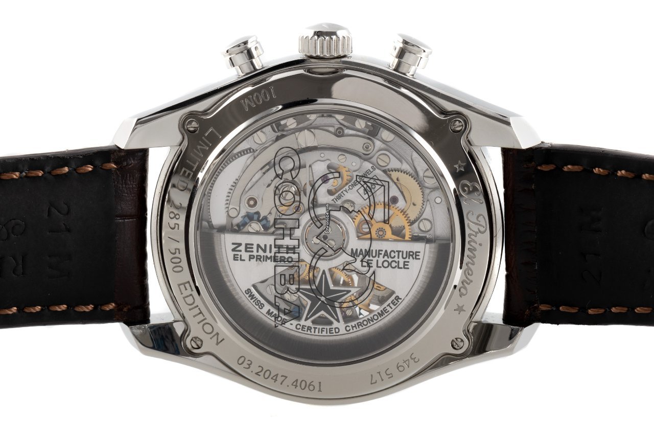 Zenith El Primero Chronograph Mens watch Unisex Automatic Steel 03.2047.4061 76.C494 Replica 6