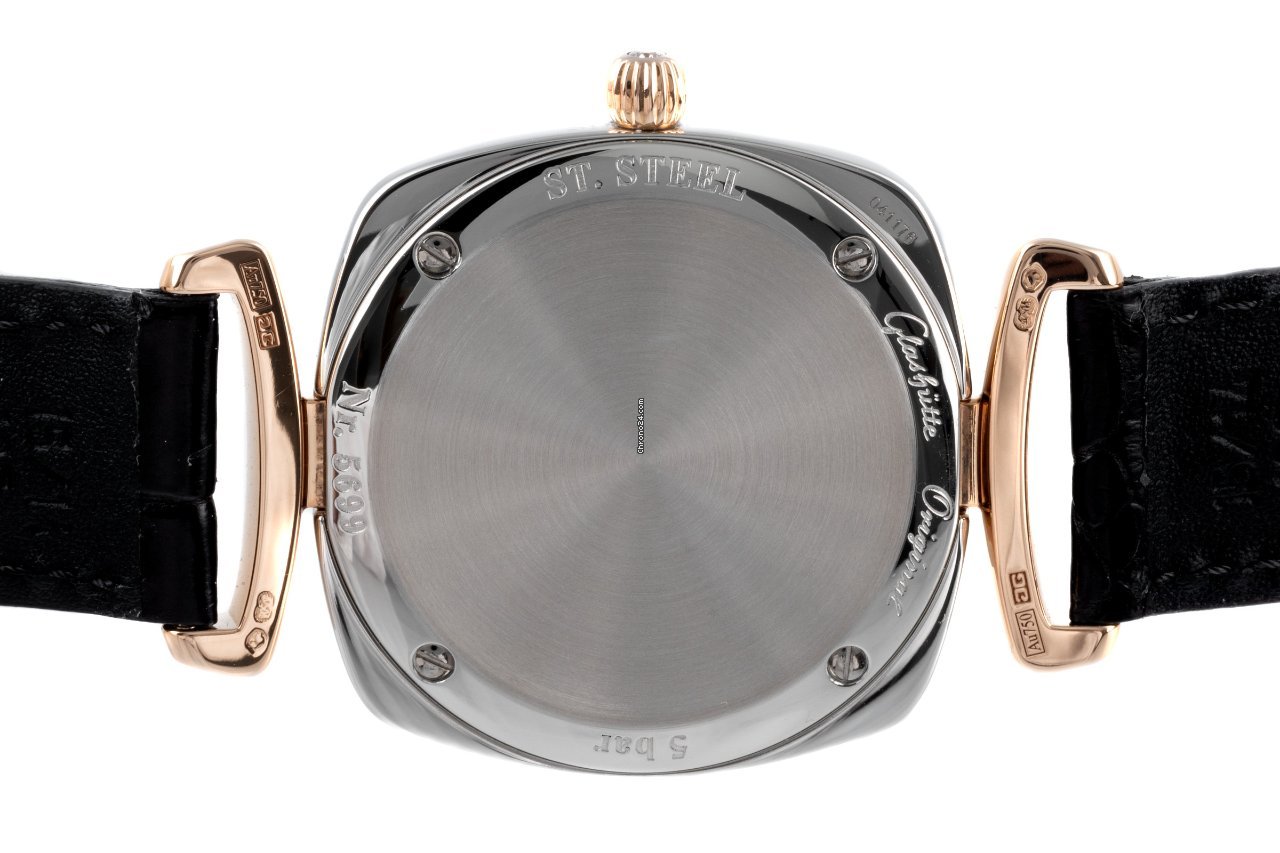 IMG_9081 Glashutte Original Pavonina Womens watch Quartz Gold Steel 1-03-02-04-16-34 Replica 6