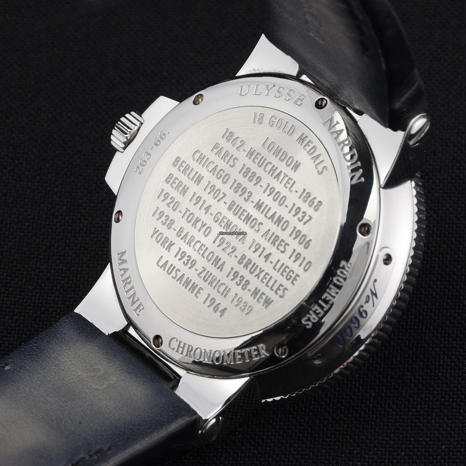 IMG_9081 Ulysse Nardin Marine Chronometer 41mm Mens watch Unisex Automatic Steel 263-66 Replica 6