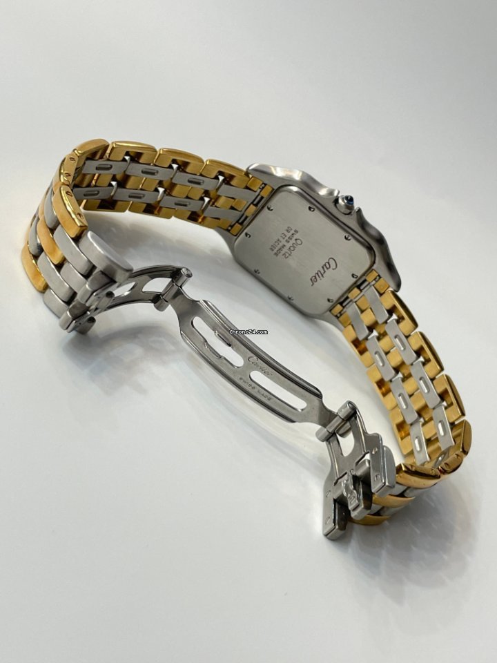 IMG_9081 Cartier Panthere Mens watch Unisex Quartz Steel 187957 Replica 6