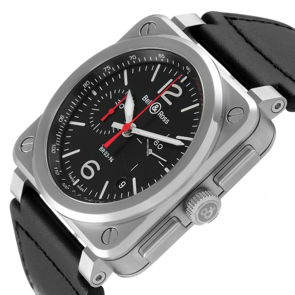 IMG_9081 Bell & Ross BR 03-94 Chronographe Mens watch Unisex Automatic Steel BR0394-BLC-ST SCA Replica 6