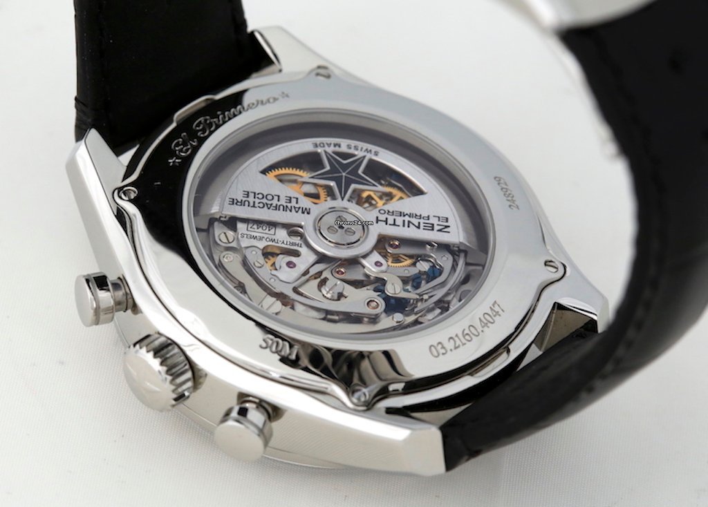 Zenith El Primero Mens watch Unisex Automatic Steel 03.2160.4047 02.C713 Replica 6