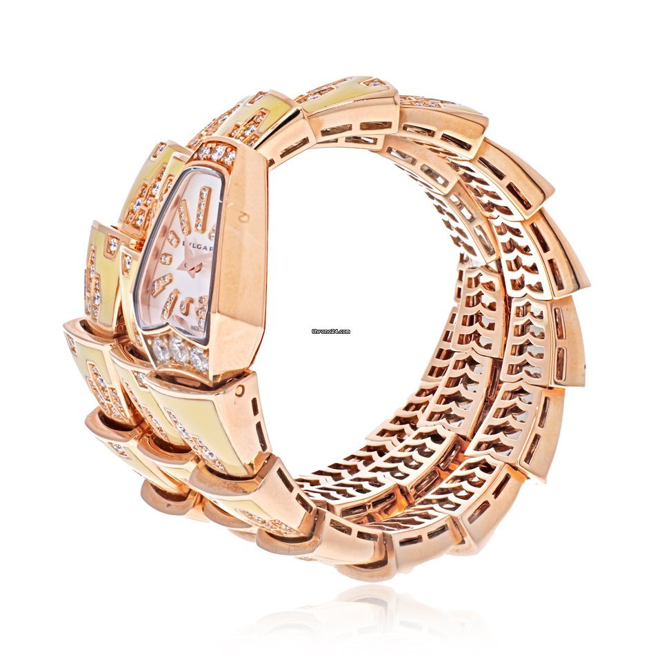 Bulgari Serpenti Womens watch Quartz Rose gold spp26wgd1gwld1.2t Replica 6