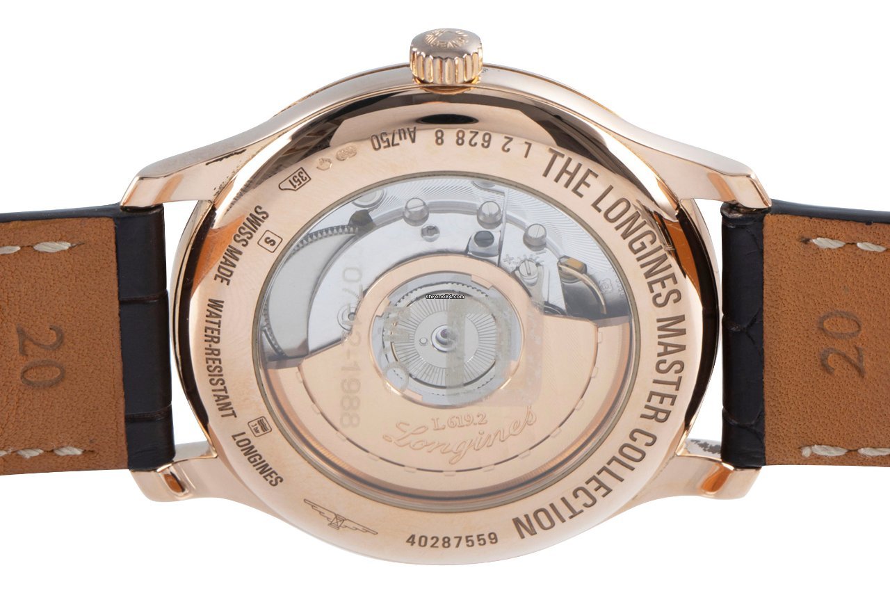 IMG_9081 Longines Master Collection Mens watch Unisex Automatic Yellow gold L2.628.8.78.3 Replica 6