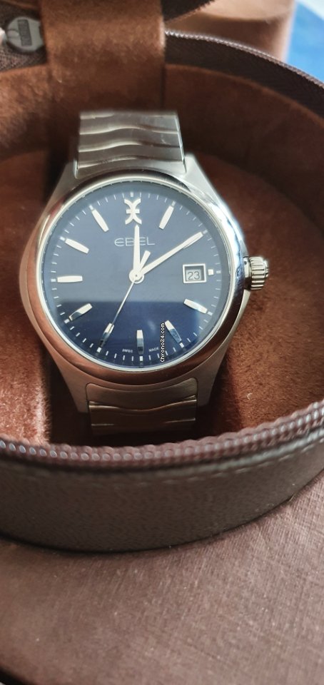 IMG_9081 Ebel Wave Mens watch Unisex Quartz Steel 1216238 Replica 6