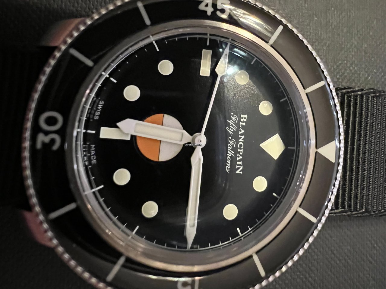 Blancpain Fifty Fathoms Mens watch Unisex Automatic Steel 5008 11B30 NABA Replica 6
