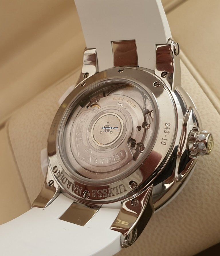 Ulysse Nardin Executive Dual Time Lady Womens watch Automatic Steel 243-10-3 391 Replica 6