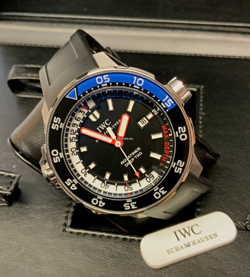 IMG_9081 IWC Aquatimer Deep Two Mens watch Unisex Automatic Steel IW354702 Replica 6