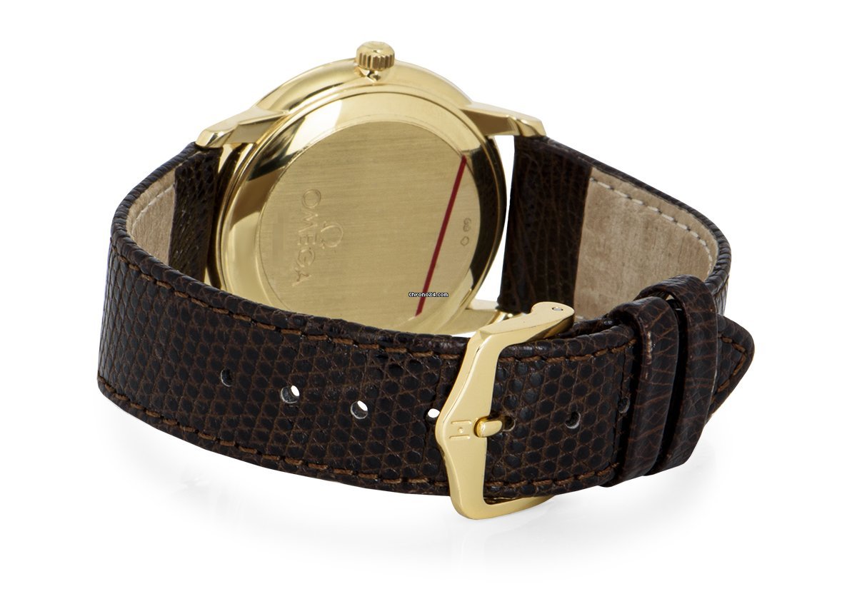 IMG_9081 Omega De Ville Prestige Mens watch Unisex Automatic Yellow gold 168.1050 Replica 6