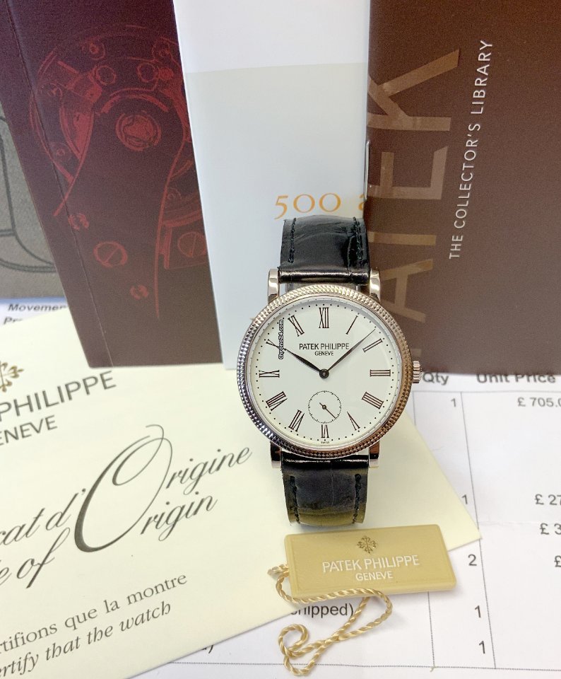 IMG_9081 Patek Philippe Calatrava Womens watch Manual winding White gold 7120G-001 Replica 6