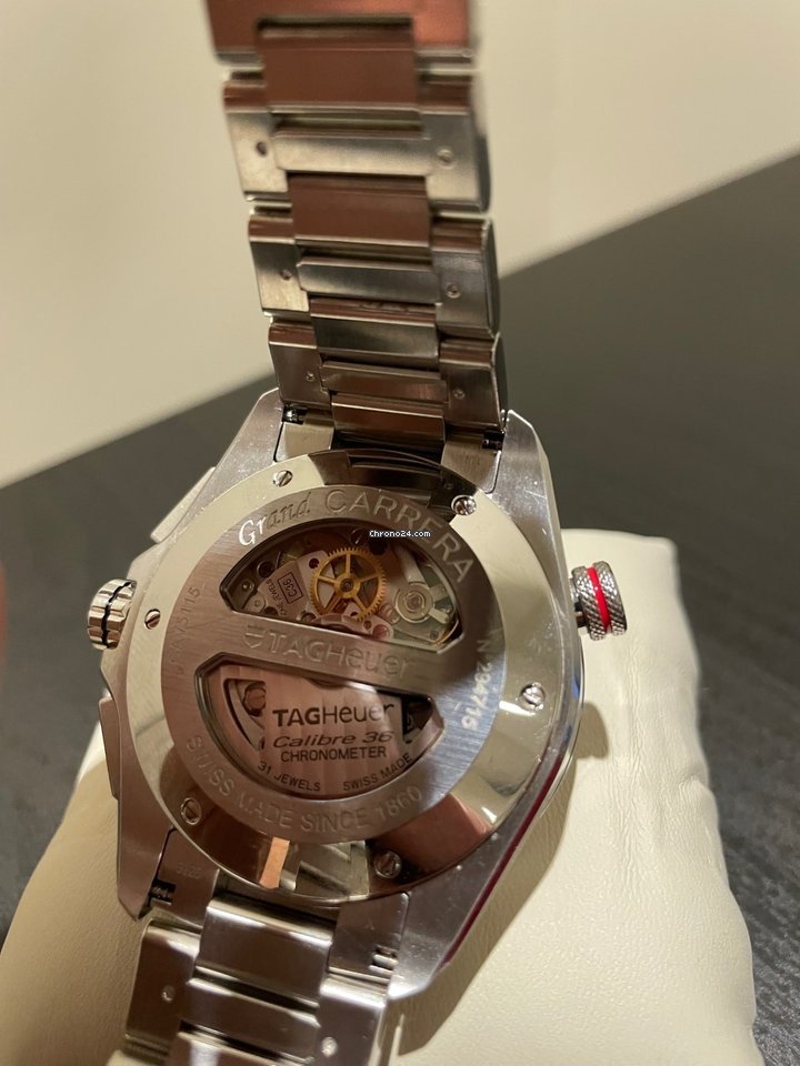 IMG_9081 TAG Heuer Grand Carrera Mens watch Unisex Automatic Steel CAV5115 Replica 6