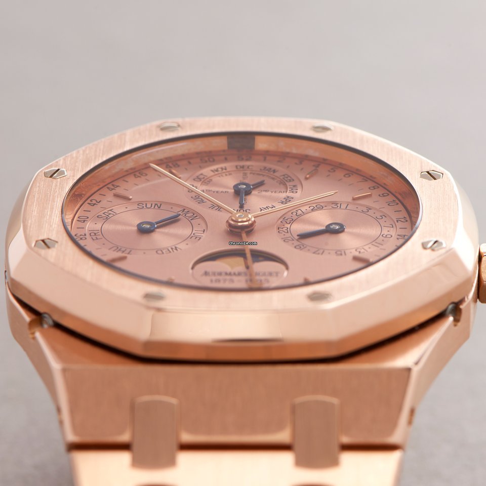 IMG_9081 Audemars Piguet Royal Oak Perpetual Calendar Mens watch Unisex Automatic Rose gold 25810OR.OO.0944OR.01 Replica 6