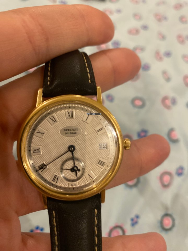 IMG_9081 Breguet Classique Mens watch Unisex Automatic Yellow gold 3846 Replica 6