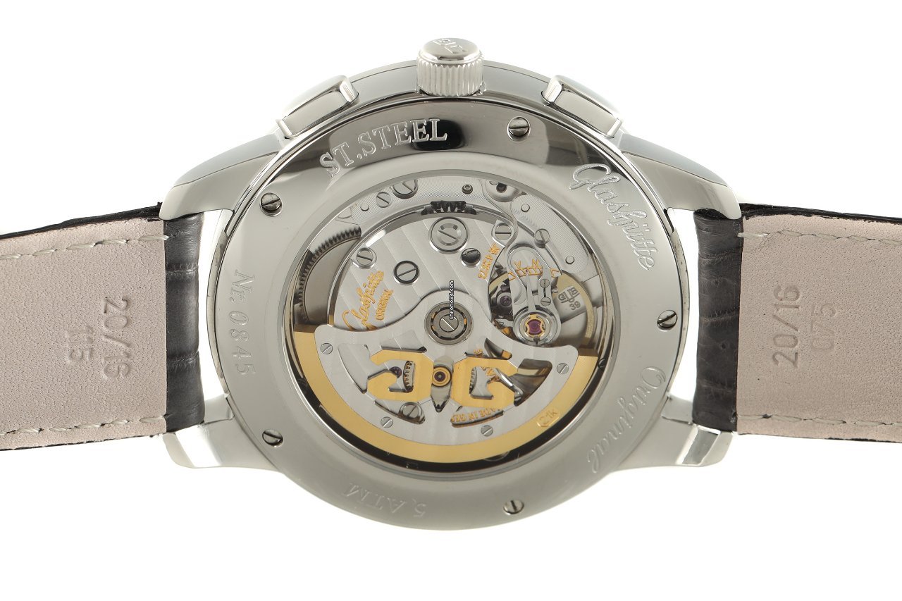 IMG_9081 Glashutte Original Senator Chronograph Mens watch Unisex Automatic Steel 39-31-34-42-04 Replica 6