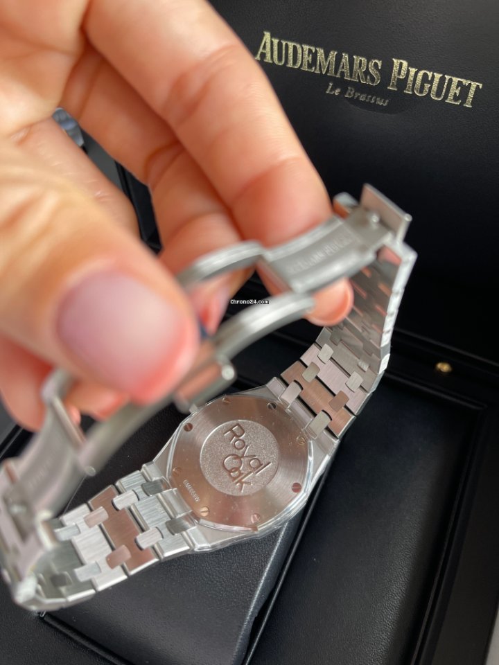IMG_9081 Audemars Piguet Royal Oak Lady Womens watch Quartz Steel 67650ST.OO.1261ST.01 Replica 6