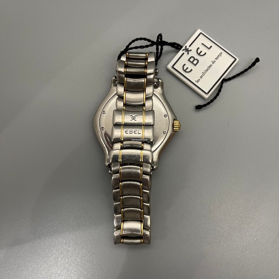 IMG_9081 Ebel Discovery Mens watch Unisex Gold Steel 183913 Replica 6