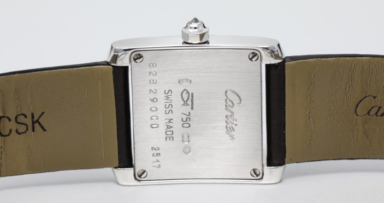 IMG_9081 Cartier Tank Francaise Womens watch Quartz White gold Cartier 2517 Replica 6