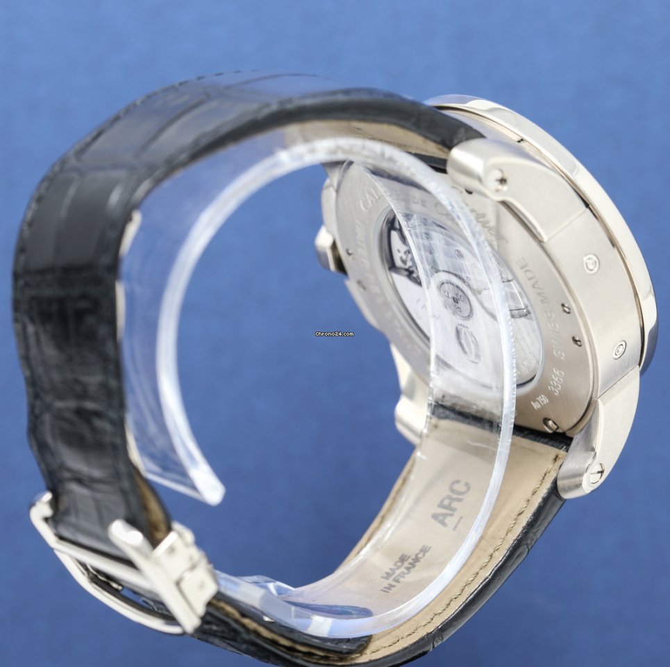 IMG_9081 Cartier Calibre de Cartier Mens watch Unisex Automatic White gold W7100030 Replica 6