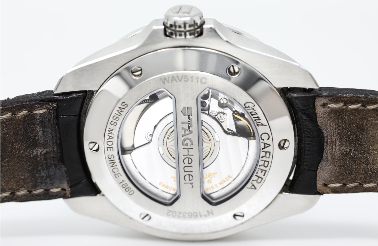IMG_9081 TAG Heuer Grand Carrera Mens watch Unisex Automatic Steel WAV511C Replica 6