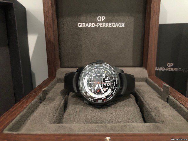 Girard Perregaux WW.TC Automatic Ceramic 49820-32-611-FK6A Replica 6