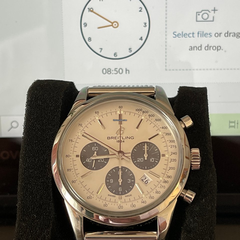 Breitling Transocean Chronograph Mens watch Unisex Automatic Steel AB015212.G724.154A Replica 6