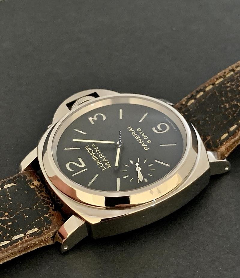 IMG_9081 Panerai Luminor Marina 8 Days Manual winding Steel PAM 510 Replica 6