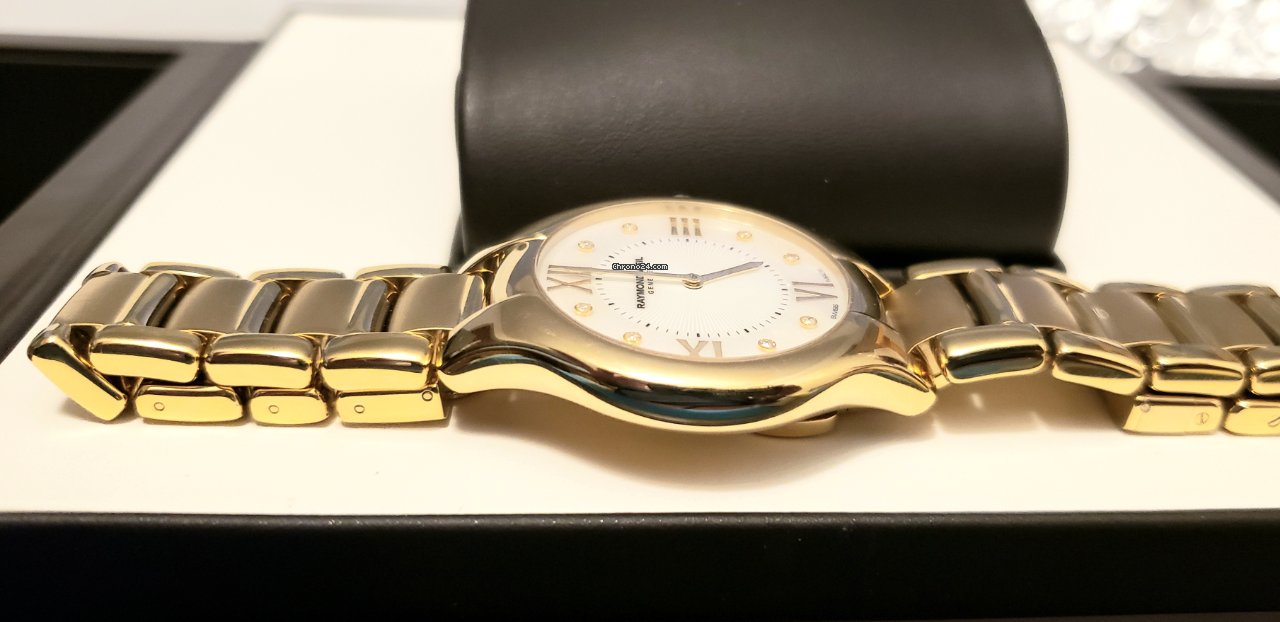 IMG_9081 Raymond Weil Noemia Womens watch Quartz Gold Steel 5136-P-00995 Replica 6