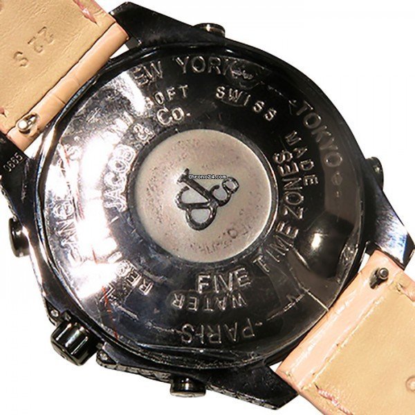 IMG_9081 Jacob & Co. Five Time Zone Quartz Steel JC-47SCFDCB Replica 6