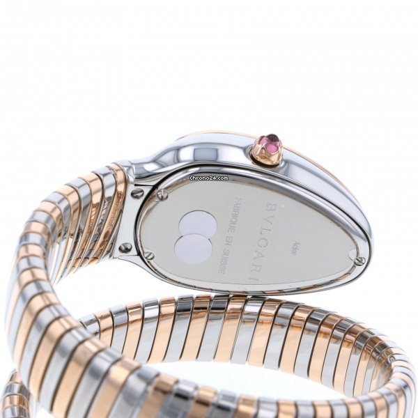 IMG_9081 Bulgari Serpenti Quartz Gold Steel SP35C3SPGD.1T Replica 6