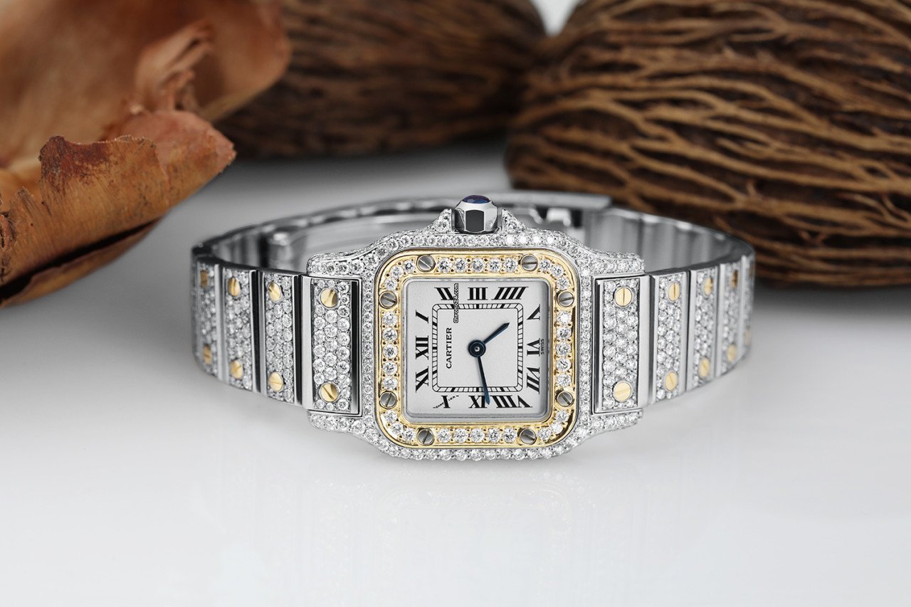 IMG_9081 Cartier Santos Galbee Womens watch Quartz Steel W20012C4 Replica 6